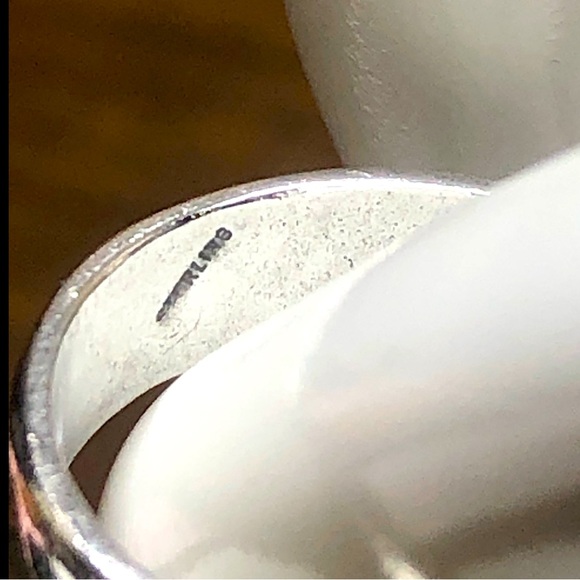 Crushed Turquoise Mosaic Inlay Sterling Silver Southwestern Ring Size 11 - Picture 16 of 17